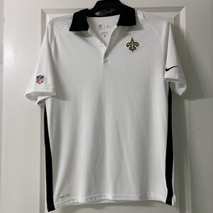 Nike NFL Saints dri-fit polo size Medium